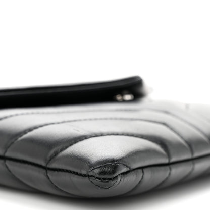 Saint Laurent Calfskin Y Quilted Monogram Loulou Flap Bag Black 9 of 13