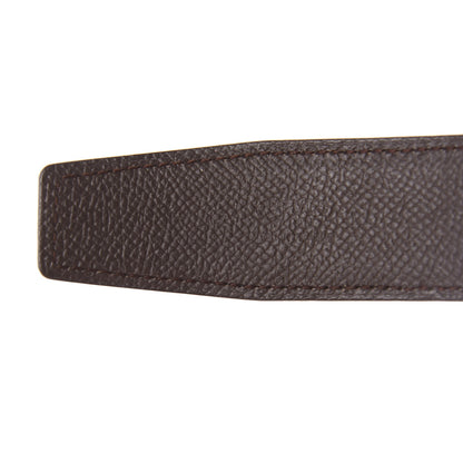 Hermes Swift Epsom 32mm Enamel Quizz H Belt 90 Black Chocolate 5 of 6