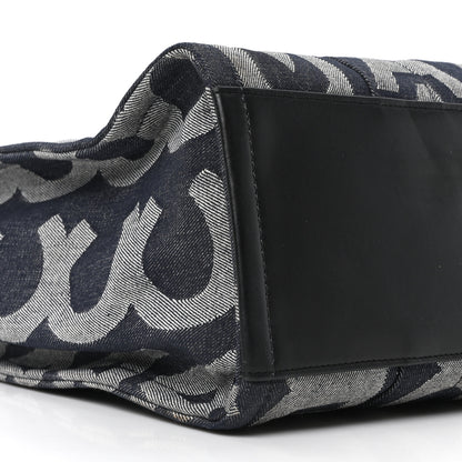 Marc Jacobs Denim Jacquard Large The Monogram Tote Bag Denim Blue 9 of 10