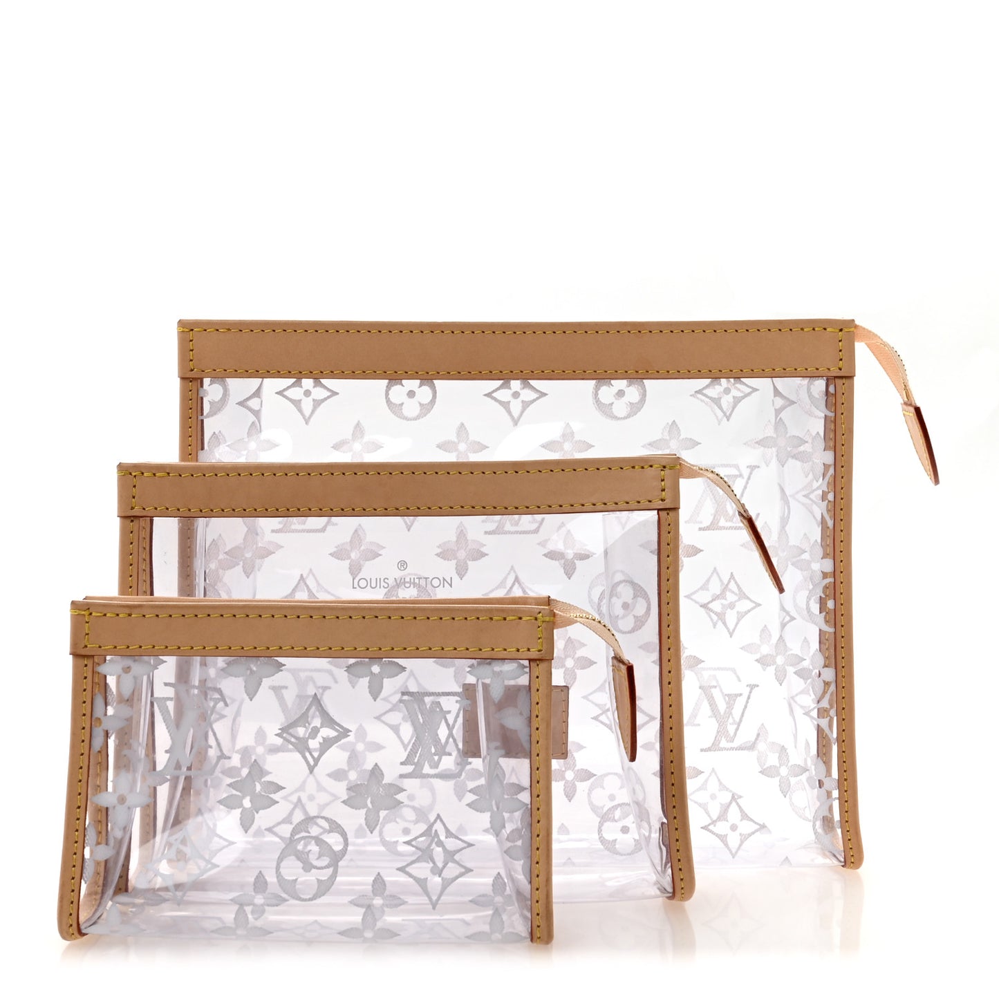 PVC Monogram Trio Poche Toilette