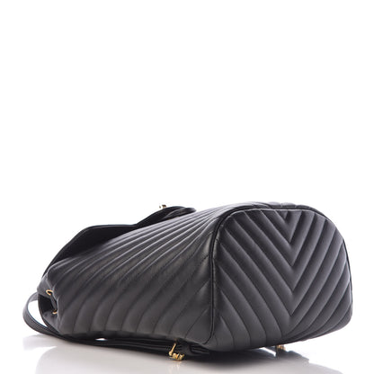 Chanel Calfskin Chevron Quilted Small Urban Spirit Backpack Black 4 of 13