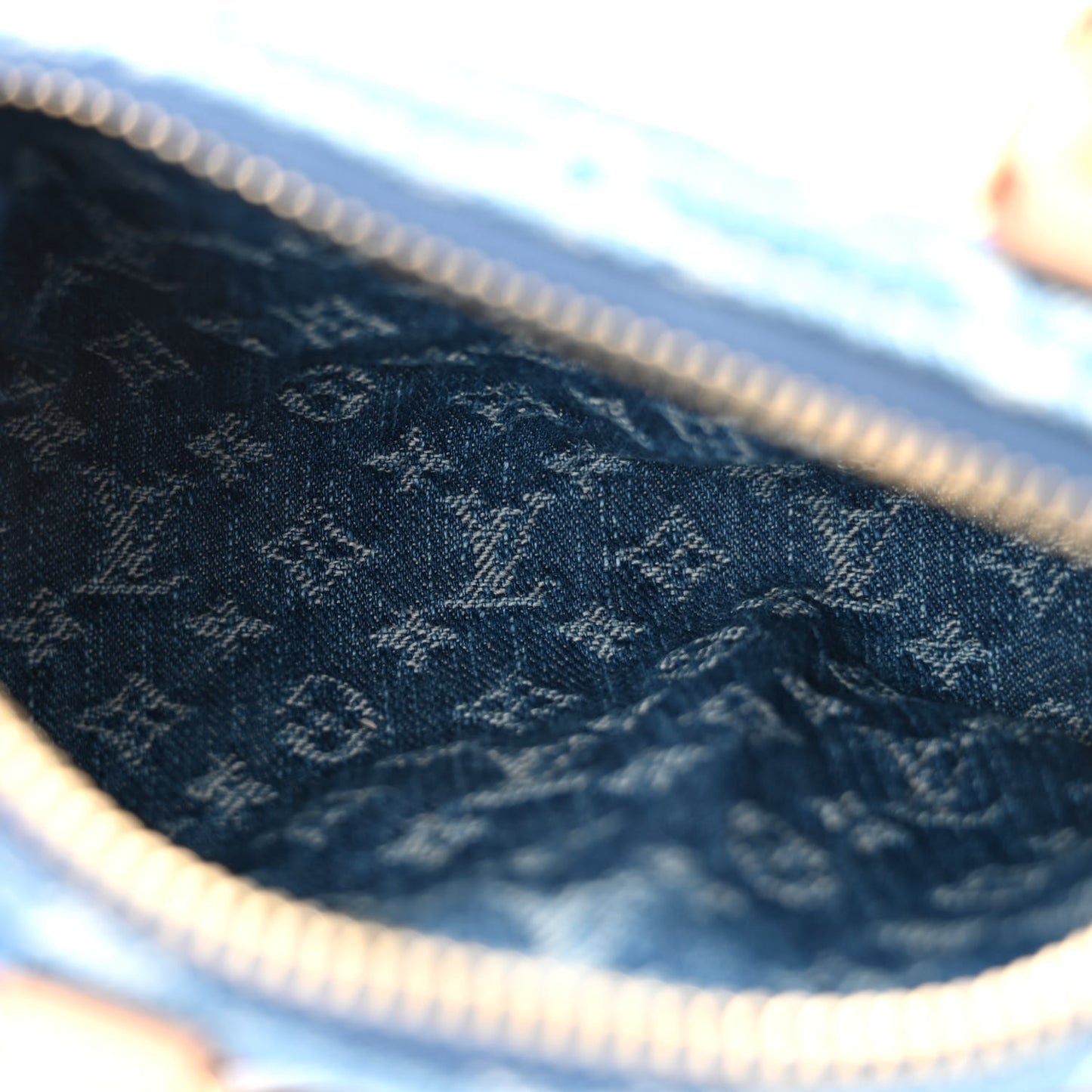 Monogram Denim Nano Speedy Blue