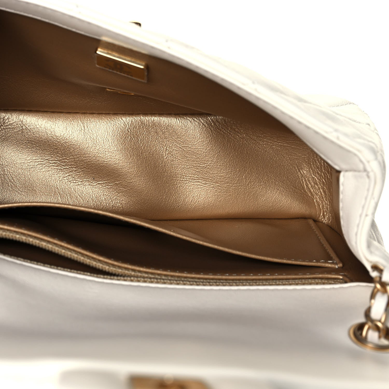 Chanel Lambskin Quilted Mini Rectangular Pearl Crush Flap White 5 of 13