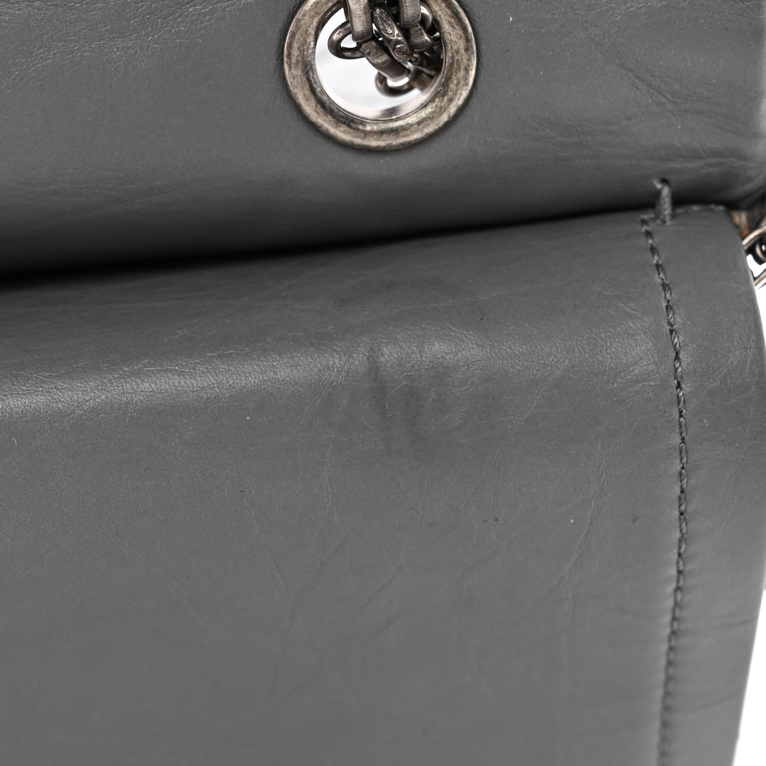 Chanel Aged Calfskin Quilted 2.55 Reissue 227 Flap Grey 13 of 13