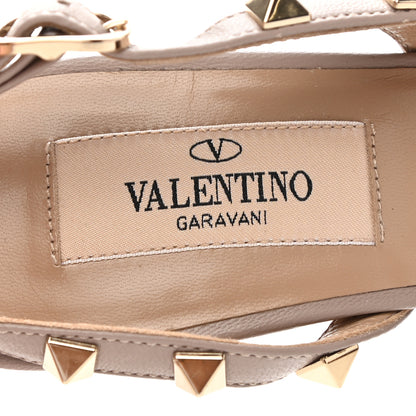 Valentino Garavani Calfskin Rockstud Half D'Orsay Slingback 85mm Pumps 35 Poudre 7 of 8