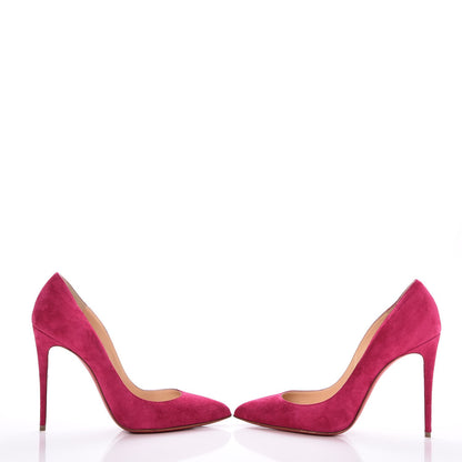 Christian Louboutin Veau Velours Pigalle Follies 100 Pumps 38.5 Rosa 9 of 10