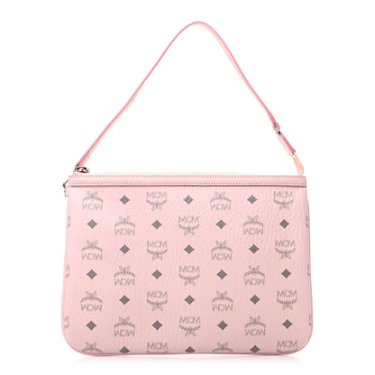 MCM Visetos Liz Shopper Tote Pouch Light Pink 1 of 7