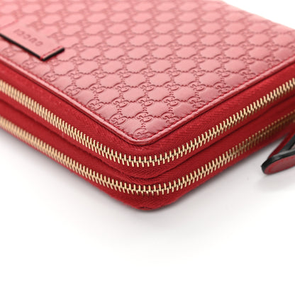 Gucci Microguccissima Zip Around Top Handle Travel Wallet Red 14 of 18