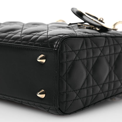 Christian Dior Lambskin Cannage Small My ABCDior Lady Dior Black 10 of 14