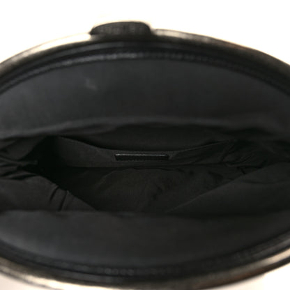 Chanel Lambskin Quilted Frame Clasp Flap Clutch Black 6 of 10