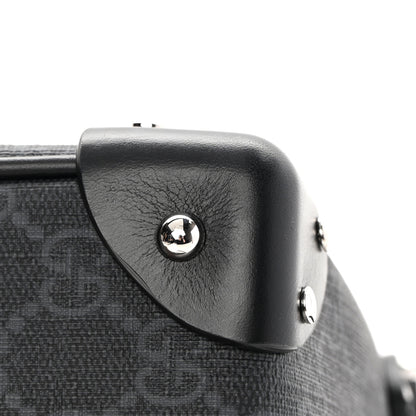 Gucci GG Supreme Monogram Selleria Calfskin Square Messenger Bag Black 9 of 11