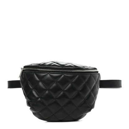 Chanel Lambskin Quilted Waist Belt Bag Black 1 of 16