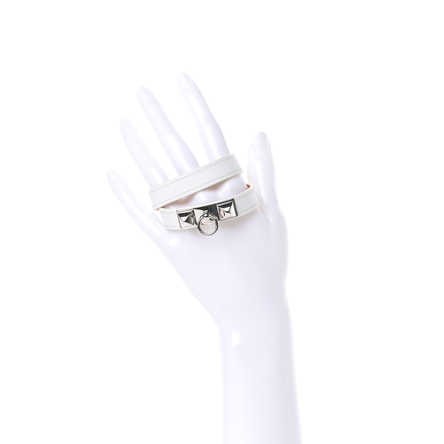 Epsom Rivale Double Tour Bracelet XS White