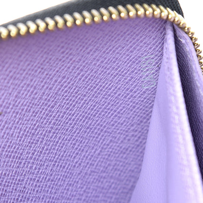 Louis Vuitton Monogram Multicolor Zippy Wallet Black Violet 6 of 7