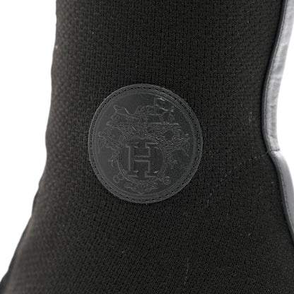 Hermes Knit Calfskin Fontaine 60 Boots 36.5 Black 8 of 16