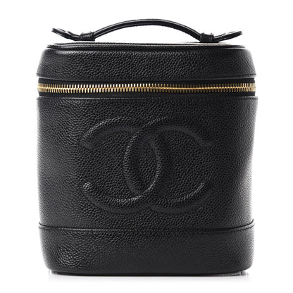 Chanel Caviar Vanity Cosmetic Case Black 1 of 8