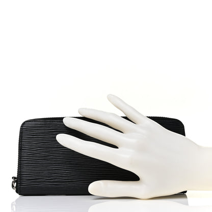 Louis Vuitton Epi Clemence Wallet Black 2 of 8