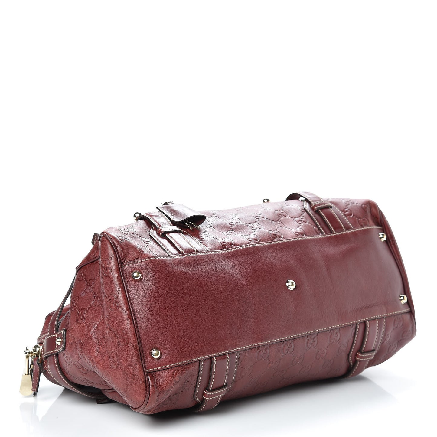 Guccissima 85th Anniversary Large Boston Rusty Red