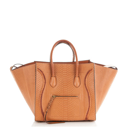 Celine Python Medium Phantom Luggage Light Copper 1 of 8