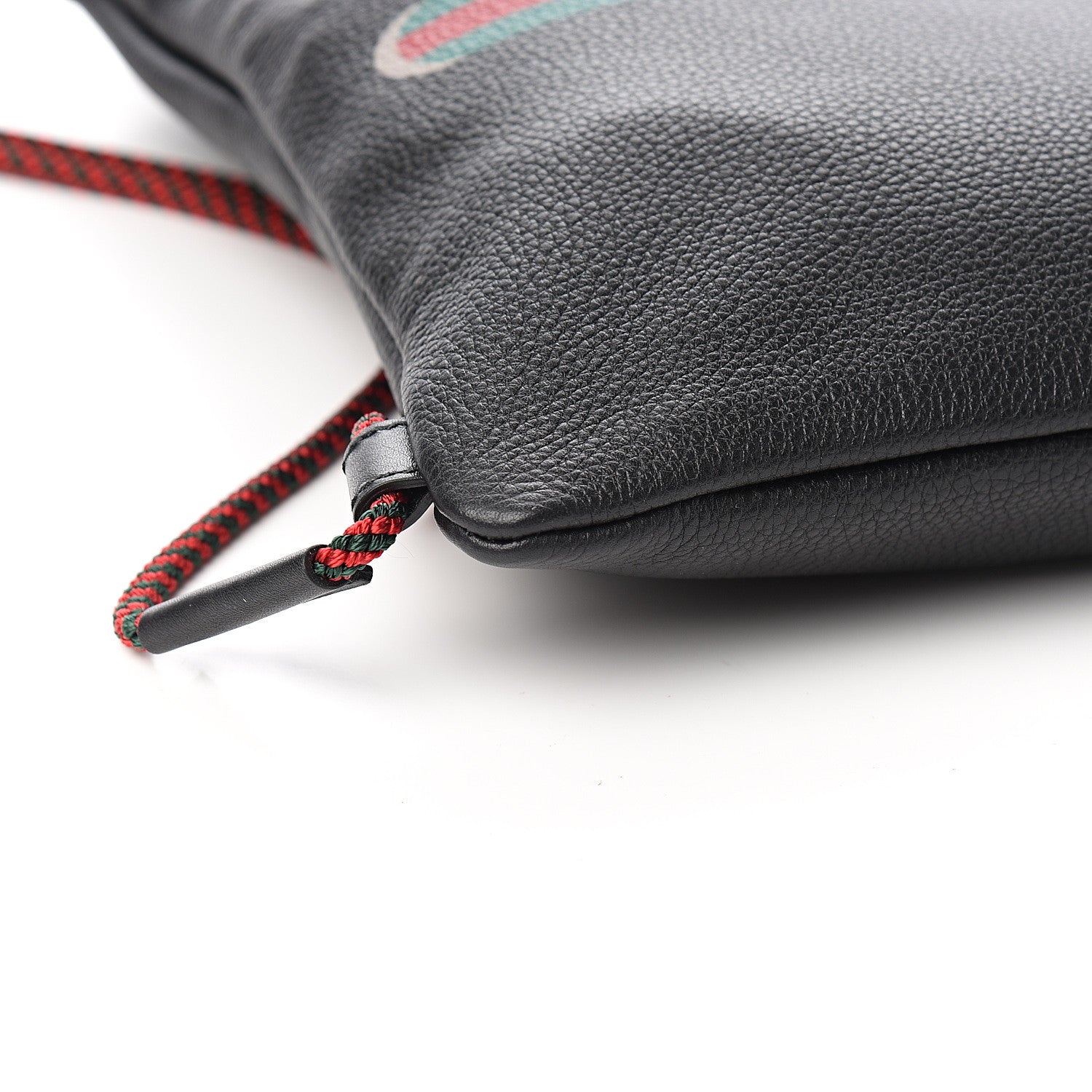 Gucci Calfskin Logo Drawstring Backpack Black 7 of 9