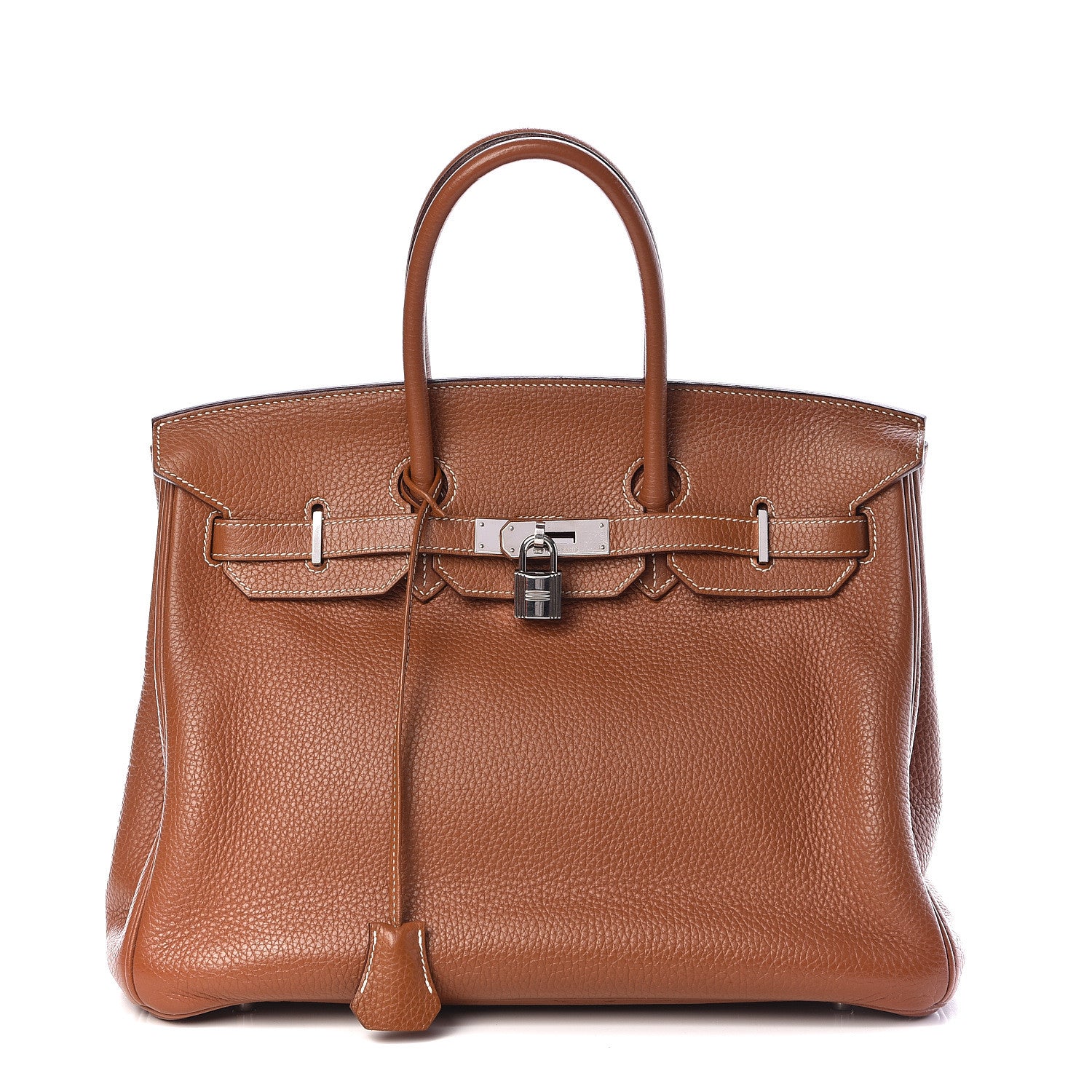 Hermes Taurillon Clemence Birkin 35 Gold 1 of 39