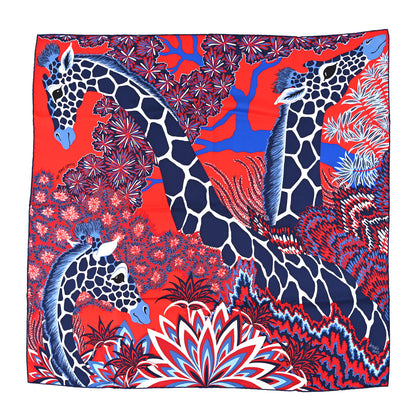 Hermes Silk The Three Graces Scarf 90 Rouge Marine White 1 of 5
