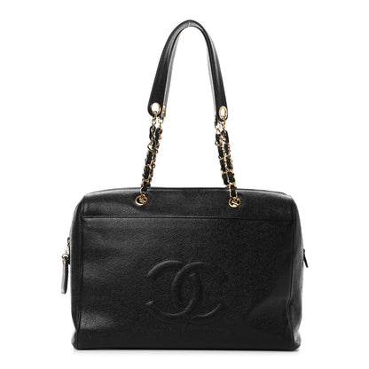 Chanel Caviar Large CC Shoulder Bag Black 1 of 5