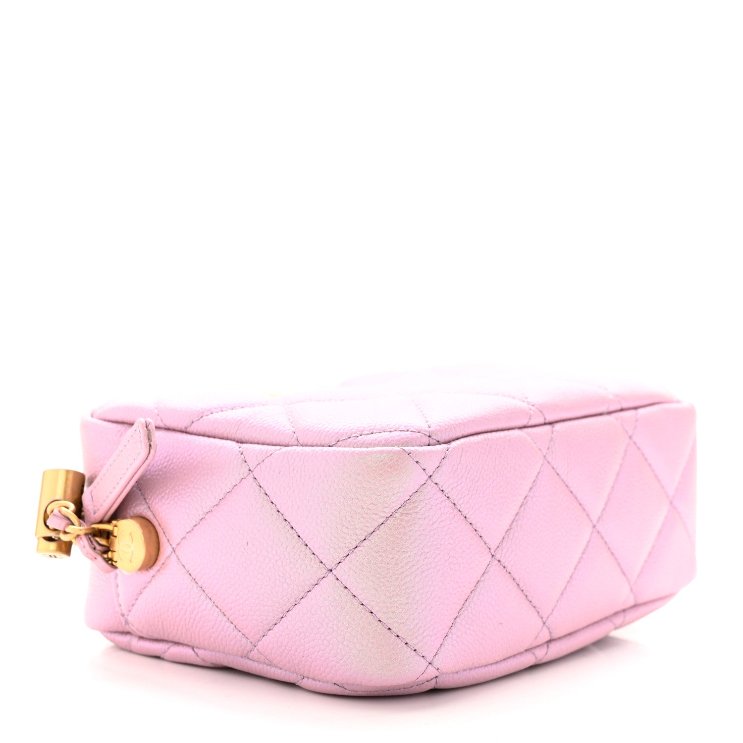 Chanel Iridescent Caviar Quilted Mini My Perfect Camera Case Pink 4 of 11
