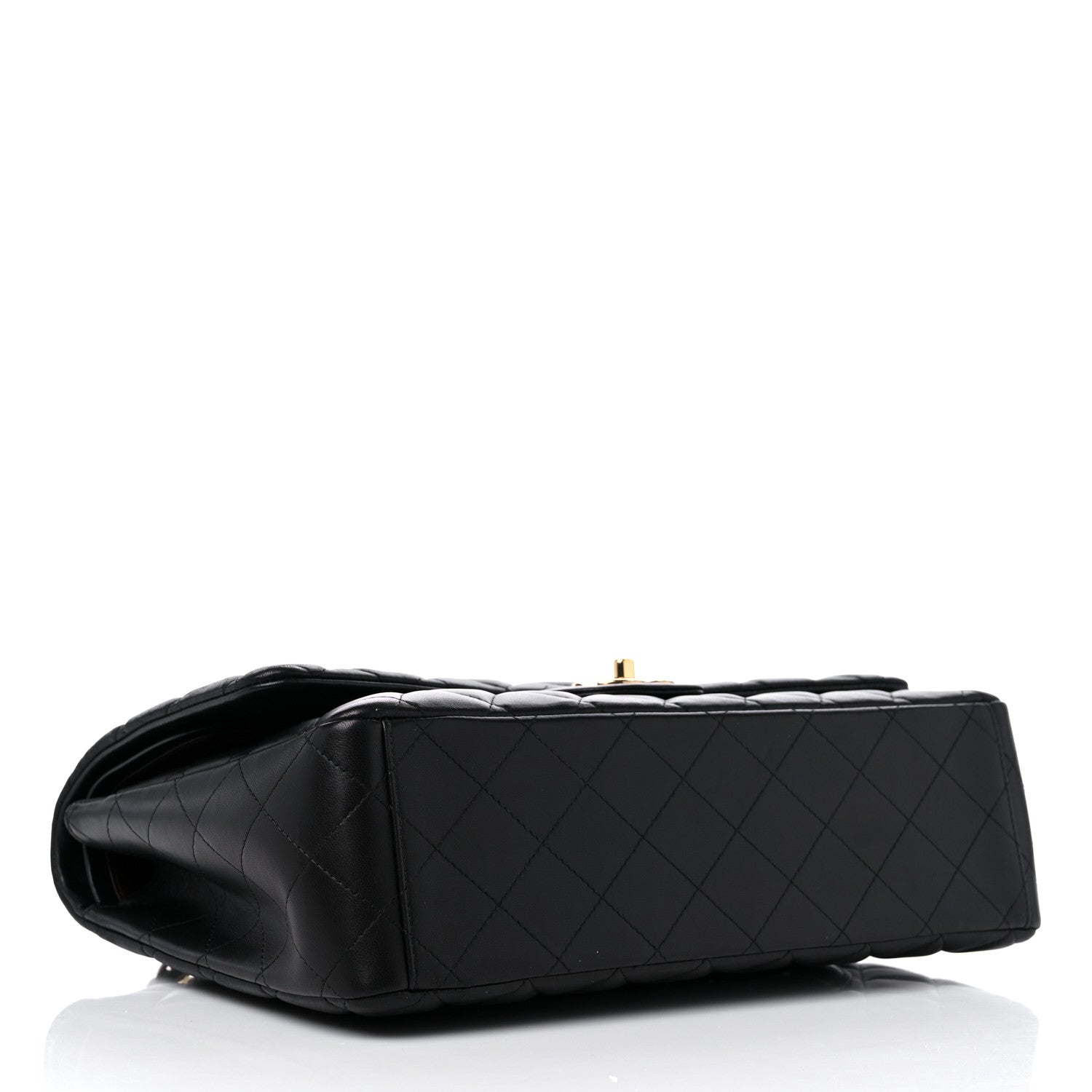 Chanel Lambskin Quilted Maxi Double Flap Black 4 of 9
