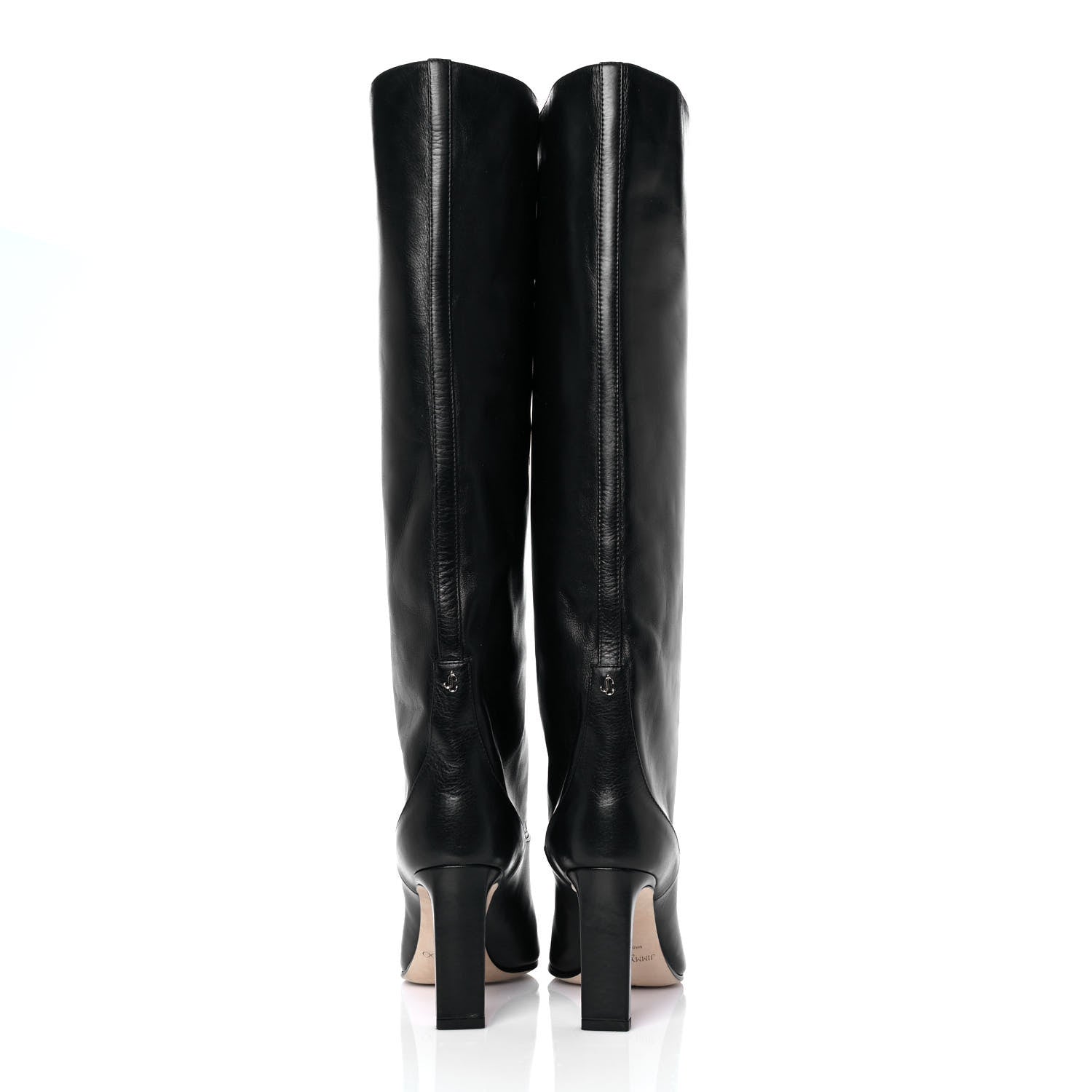 Jimmy Choo Calfskin Knee High Boots 37.5 Black 5 of 7
