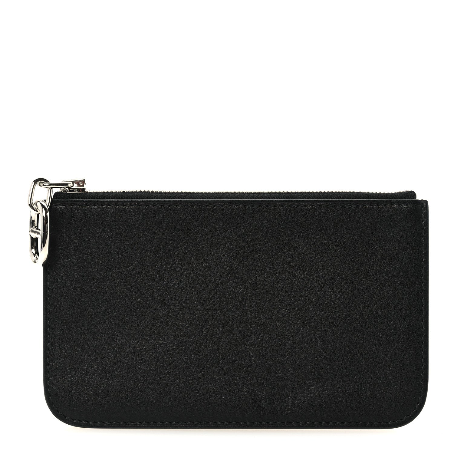 Hermes Evercolor Zipengo Chain D'Ancre Card Holder Black 1964773