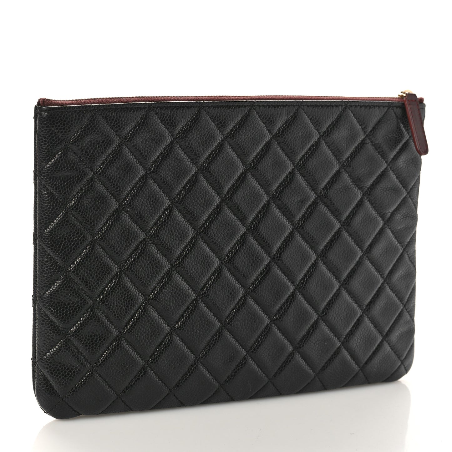 Caviar Quilted Medium Cosmetic Case Black