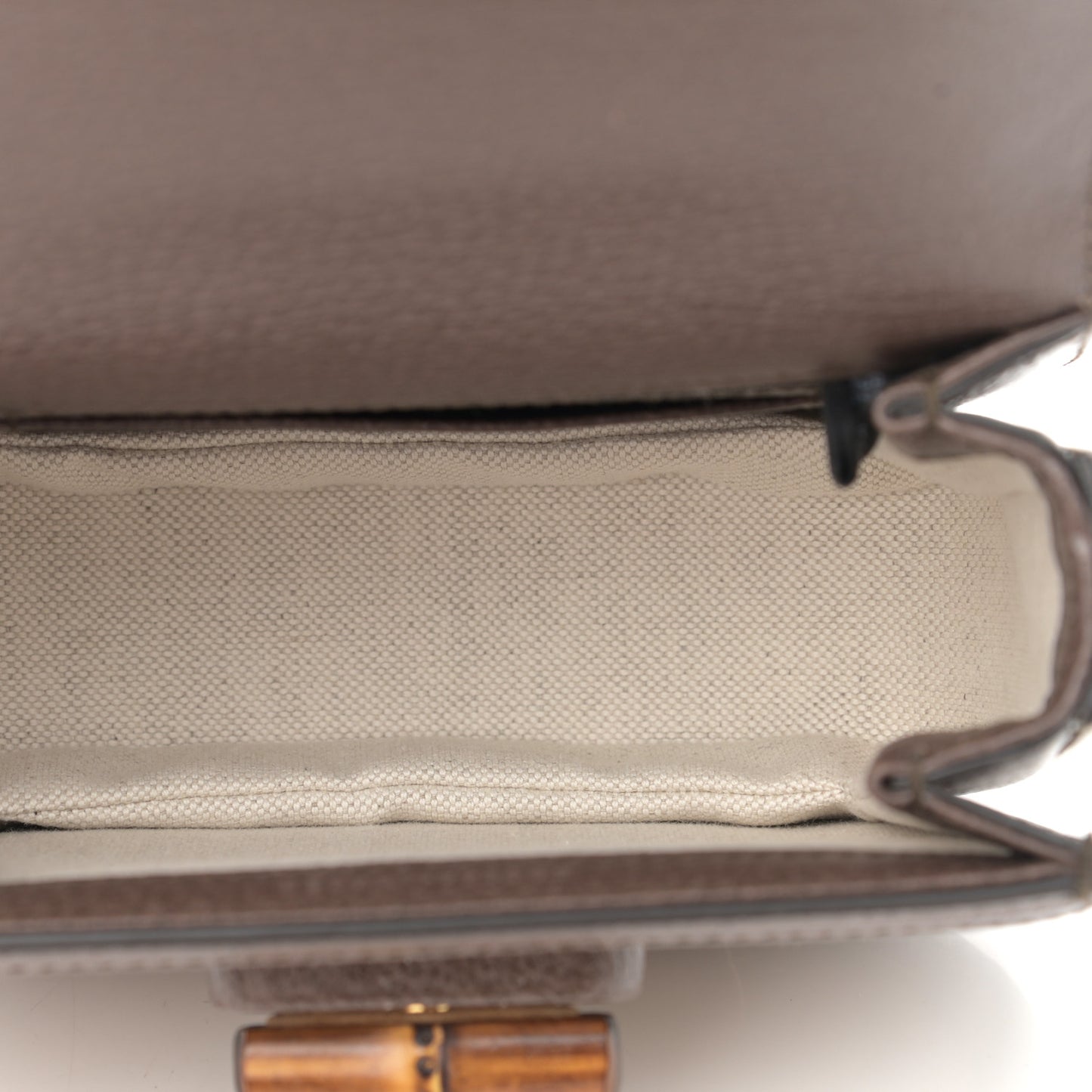 Monogram Jumbo GG Textured Dollar Calfskin Web Mini Bamboo 1947 Top Handle Bag Camel Ebony New Acero