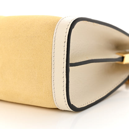 Gucci Suede Calfskin GG Web Small Ophidia Chain Shoulder Bag Burro New Mystic White 10 of 10