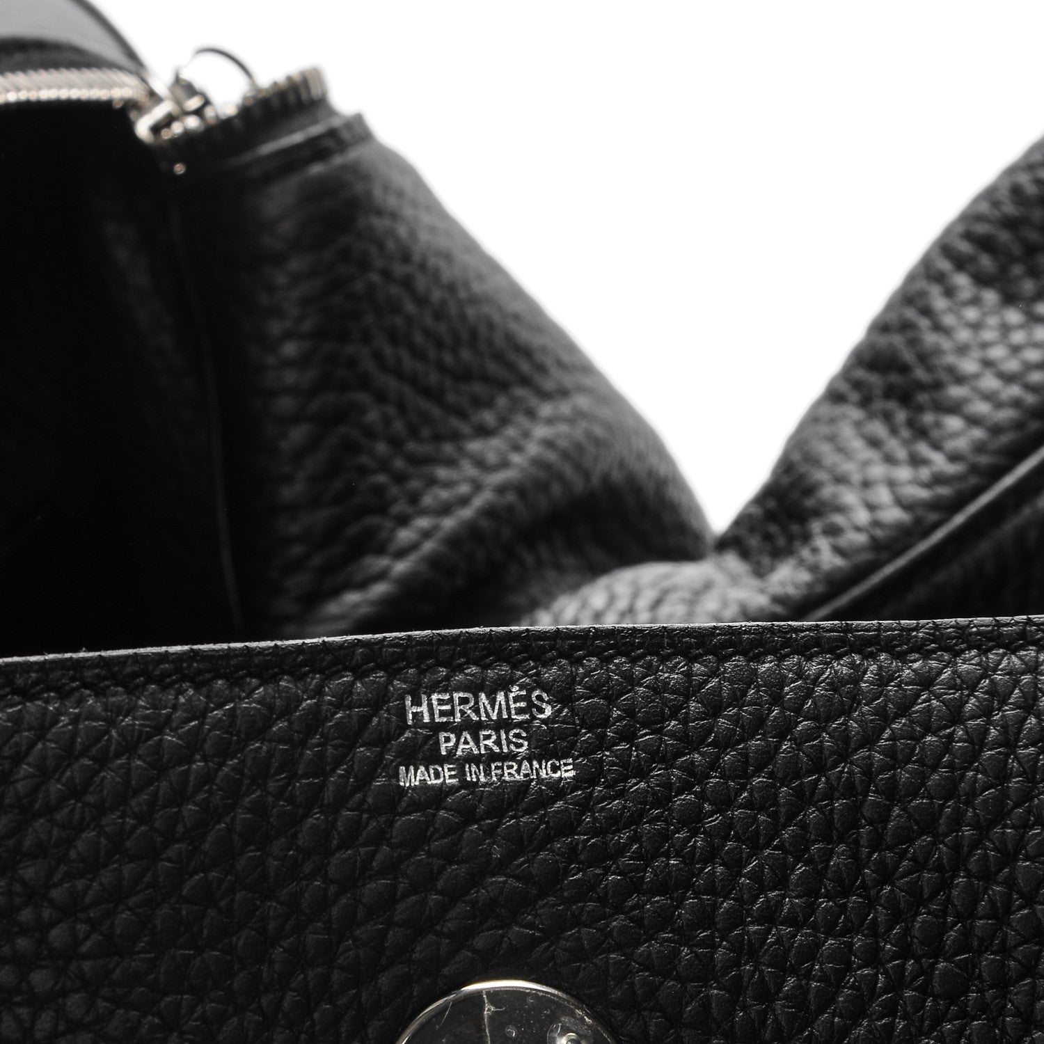 Hermes Taurillon Clemence Lindy 34 Black 6 of 11
