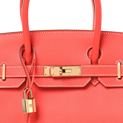 Hermes Epsom Candy Birkin 30  Rose Jaipur Gold 8 of 12