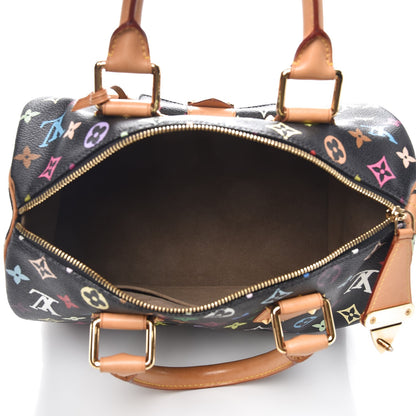 Louis Vuitton Monogram Multicolor Speedy 30 Black 3 of 12
