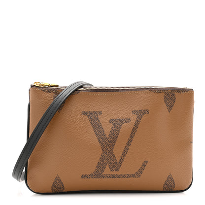Louis Vuitton Reverse Monogram Giant Double Zip Pochette 1 of 9