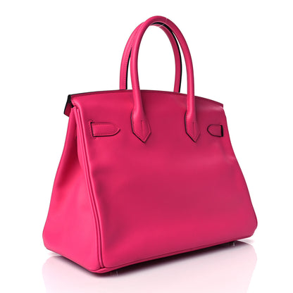 Hermes Veau Jonathan Birkin 30 Rose Shocking 3 of 11