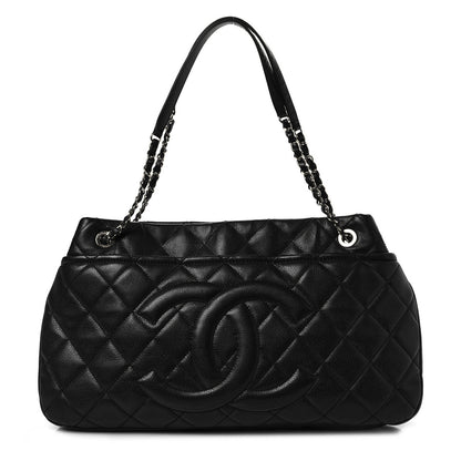 Chanel Caviar Quilted CC Timeless Soft Tote Black 1 of 9