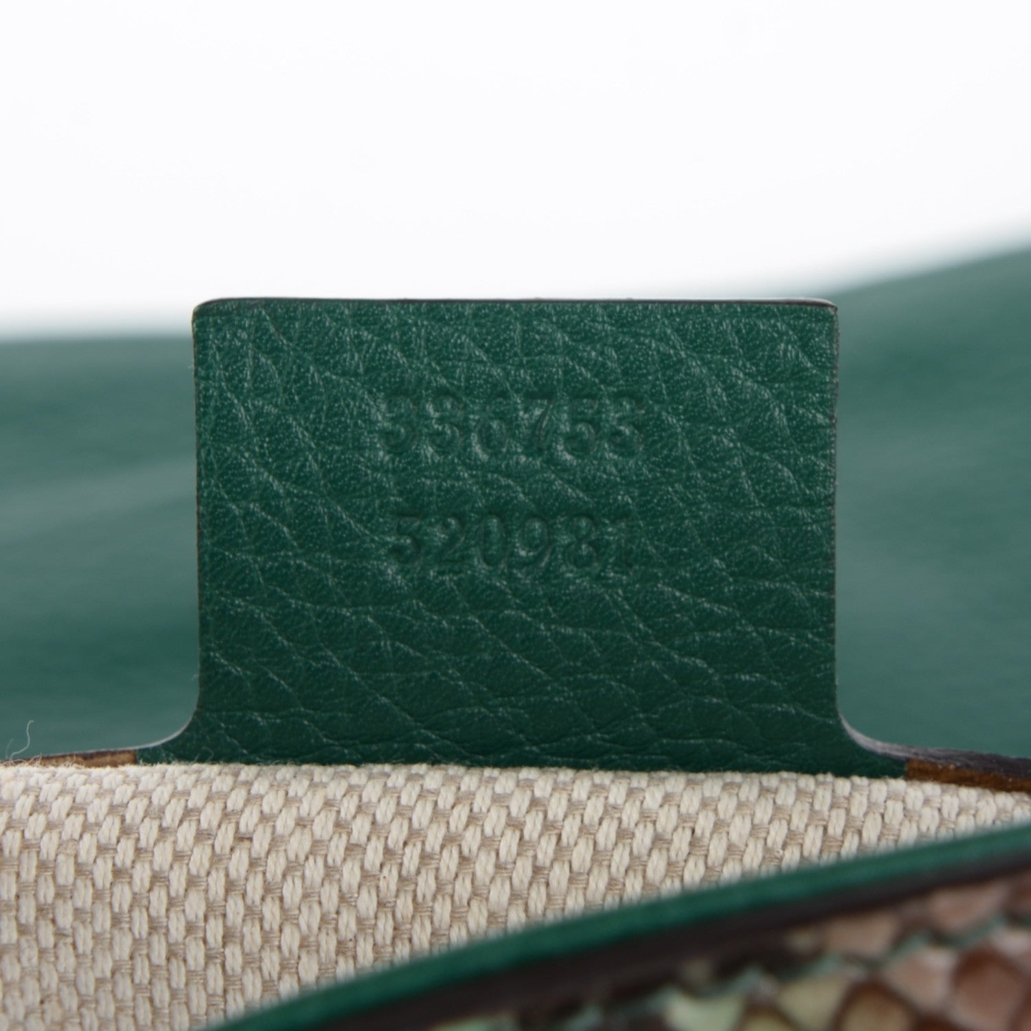 Gucci Python Medium Soho Clutch Green 7 of 7