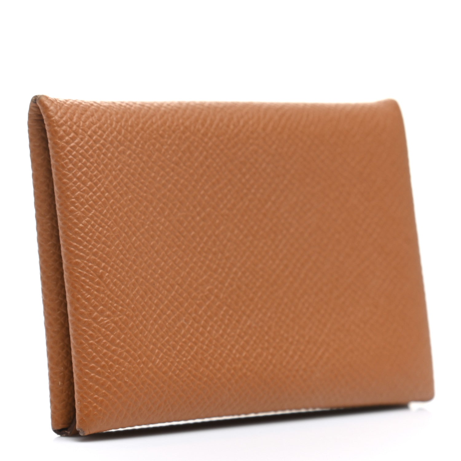 Hermes Epsom Calvi Card Case Gold 3 of 8
