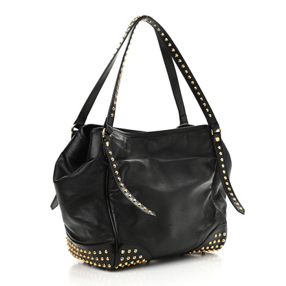 Burberry Lambskin Bridle Studs Small Canterbury Tote Black 3 of 12