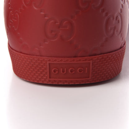 Gucci Guccissima Mens High Top Sneakers 9 Rosso 7 of 9