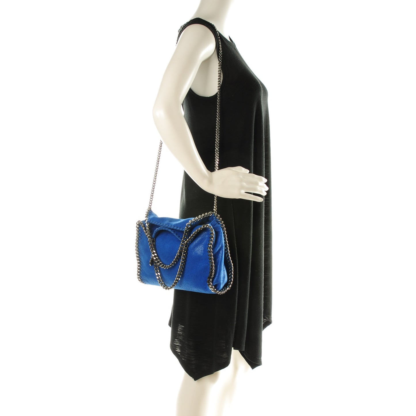 Shaggy Deer Mini Falabella Tote Blue