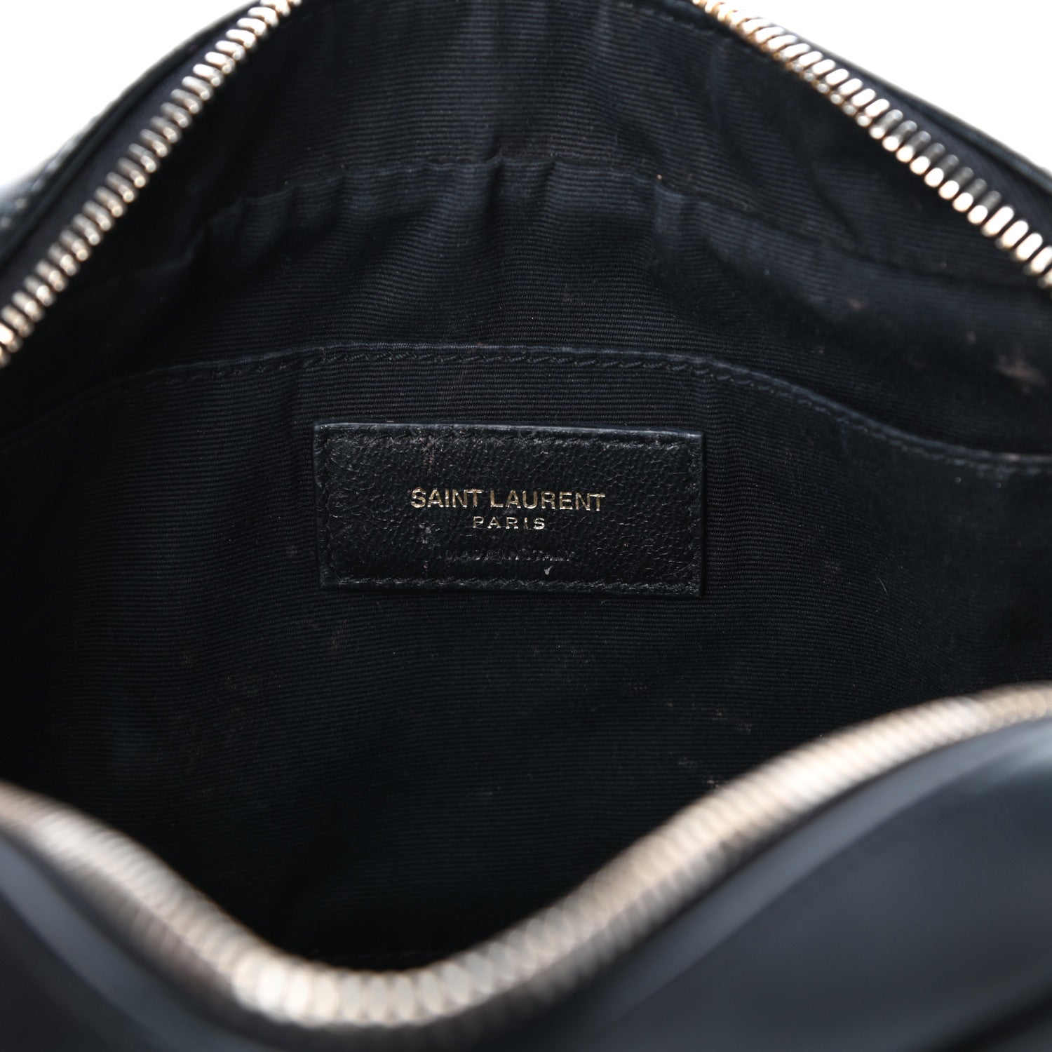 Saint Laurent Calfskin Matelasse Monogram Lou Camera Bag Black 6 of 10