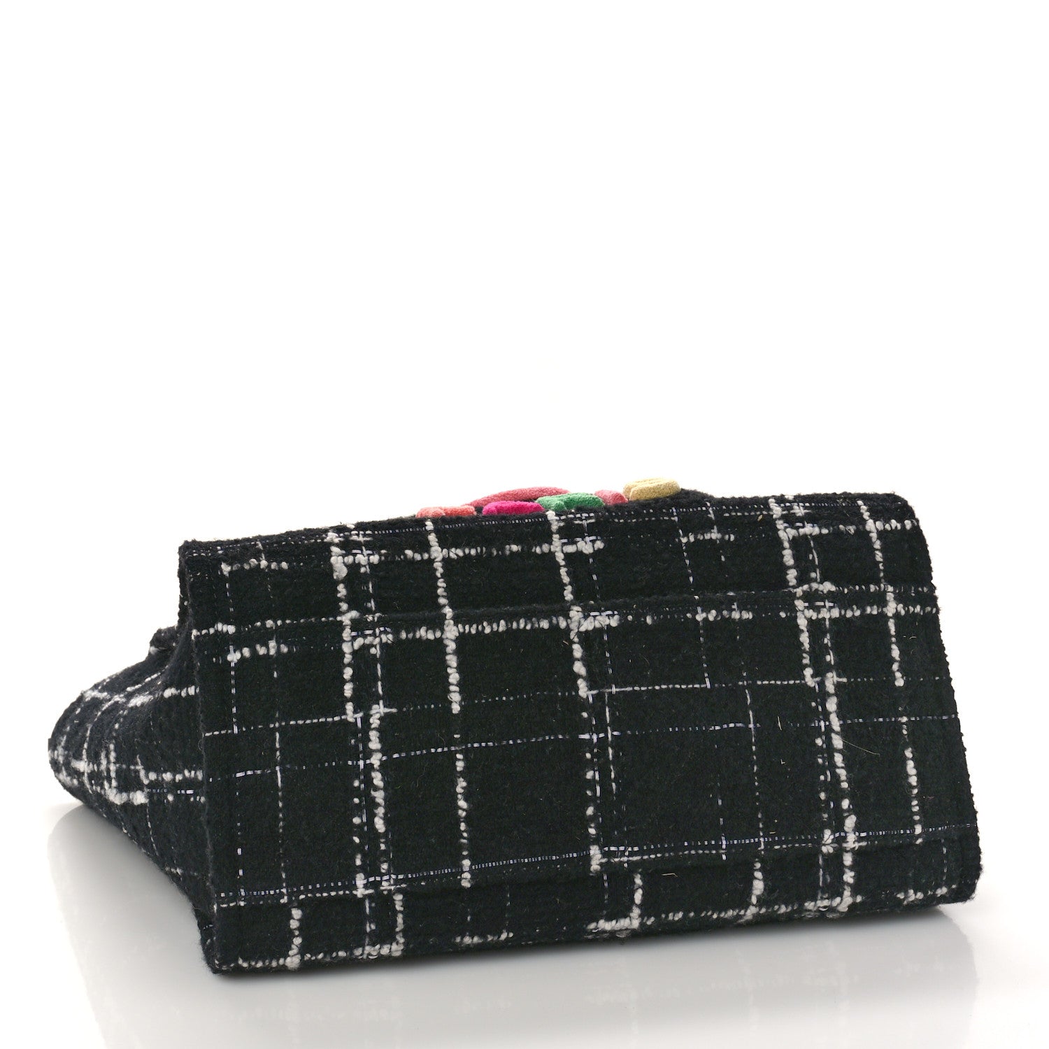 Chanel Tweed Medium Deauville Tote Black White Multicolor 5 of 10