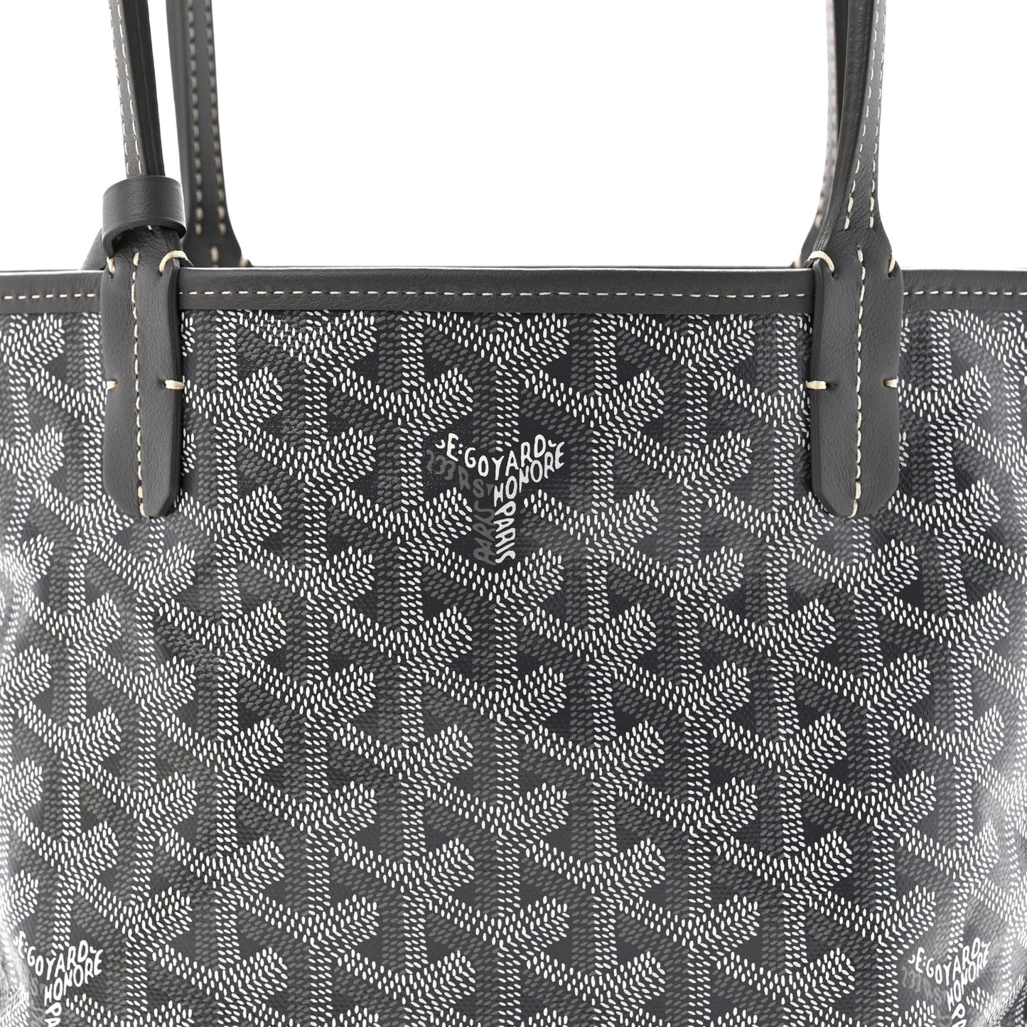 Goyardine Reversible Mini Anjou Grey