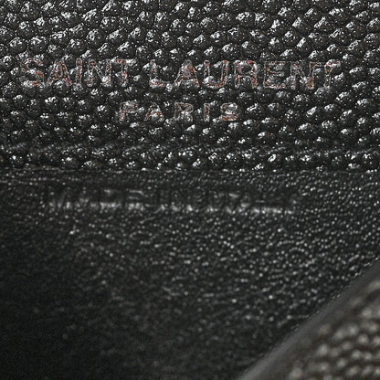 Saint Laurent Grain de Poudre Uptown Card Holder Black 6 of 7