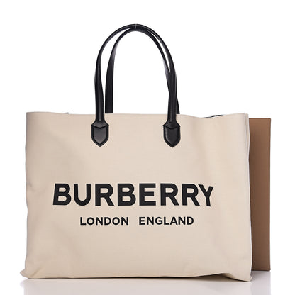 Burberry Canvas Lewes Tote Natural 10 of 10